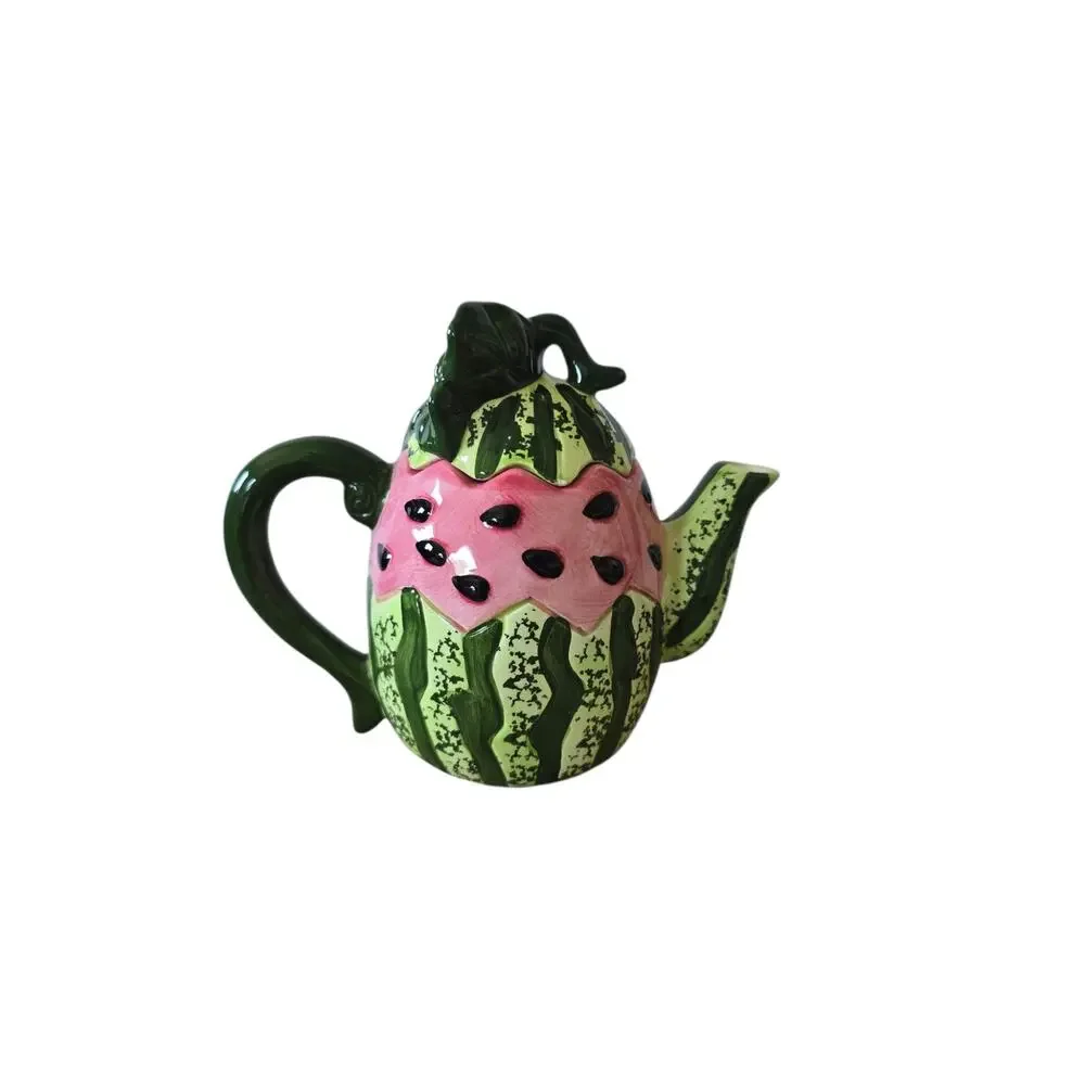 Cracker Barrel Watermelon Teapot 6
